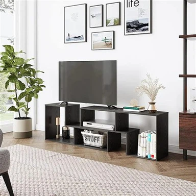 Pusat Hiburan dengan Rak Penyimpanan